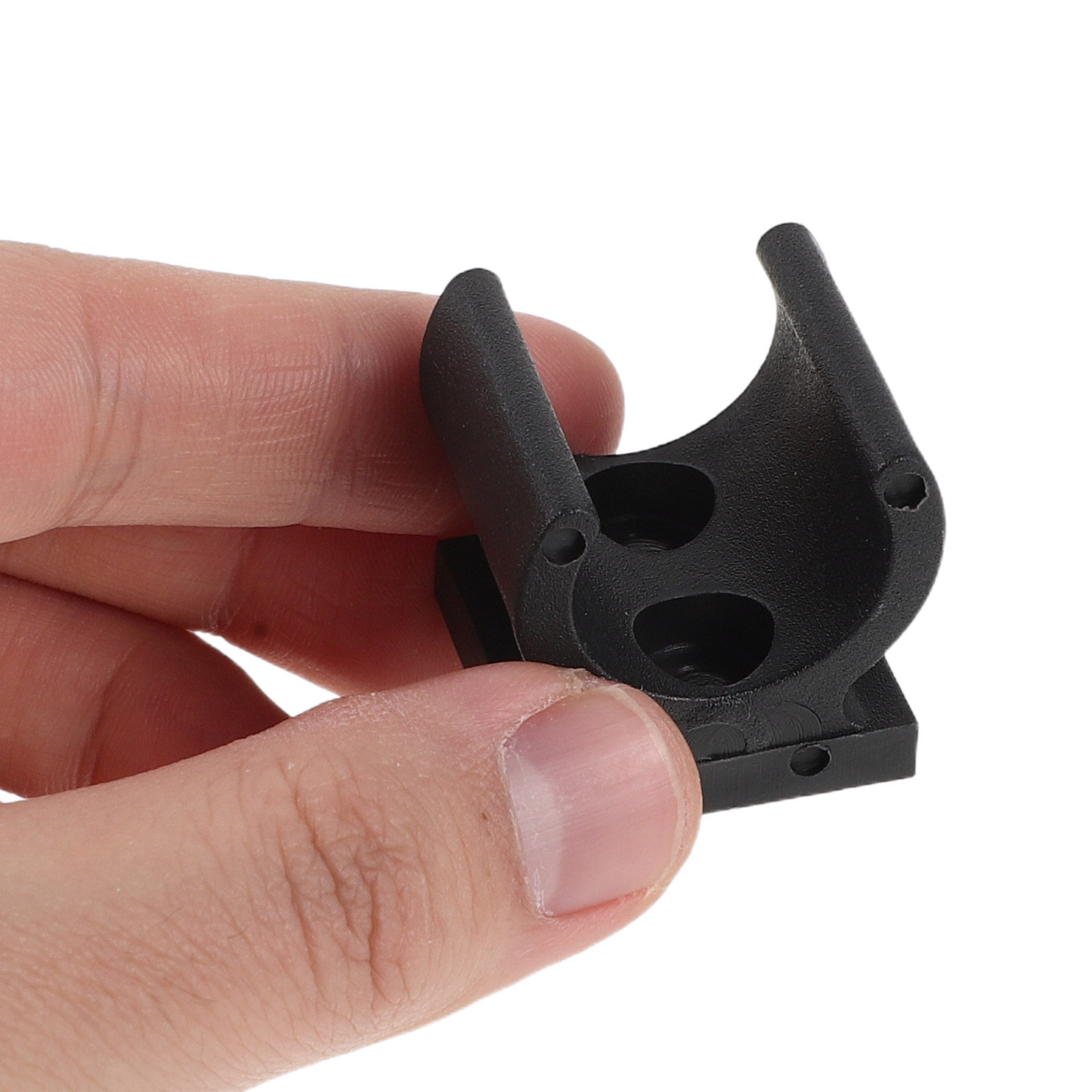Plastic Pipe Clip - 20 Stück Toilettenstuhl-Rohrklemmen, Toilettensitz-Erhöhungskissen-Clips, schwarze Kunststoff-Befestigungsklammern,