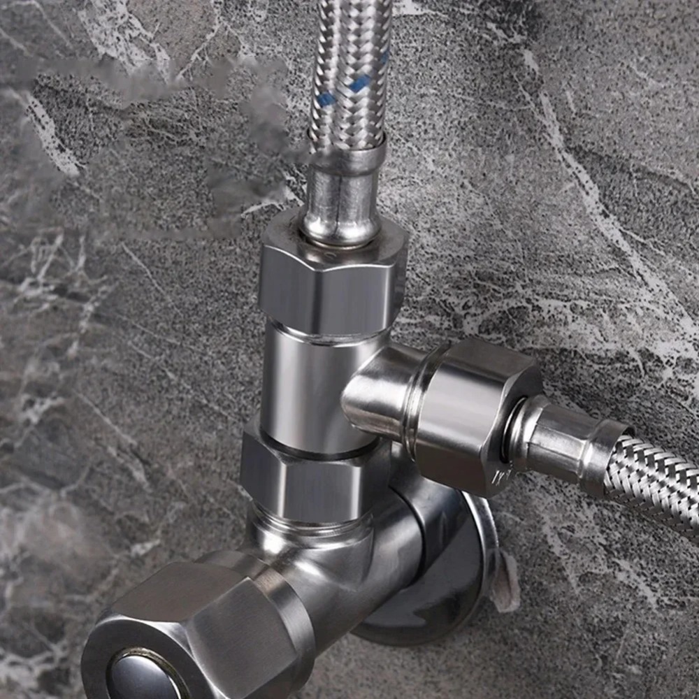 Shower Valve Cartridge - G1/2 Edelstahl T-Adapter Umlenkventil 3-Wege-Anschluss für