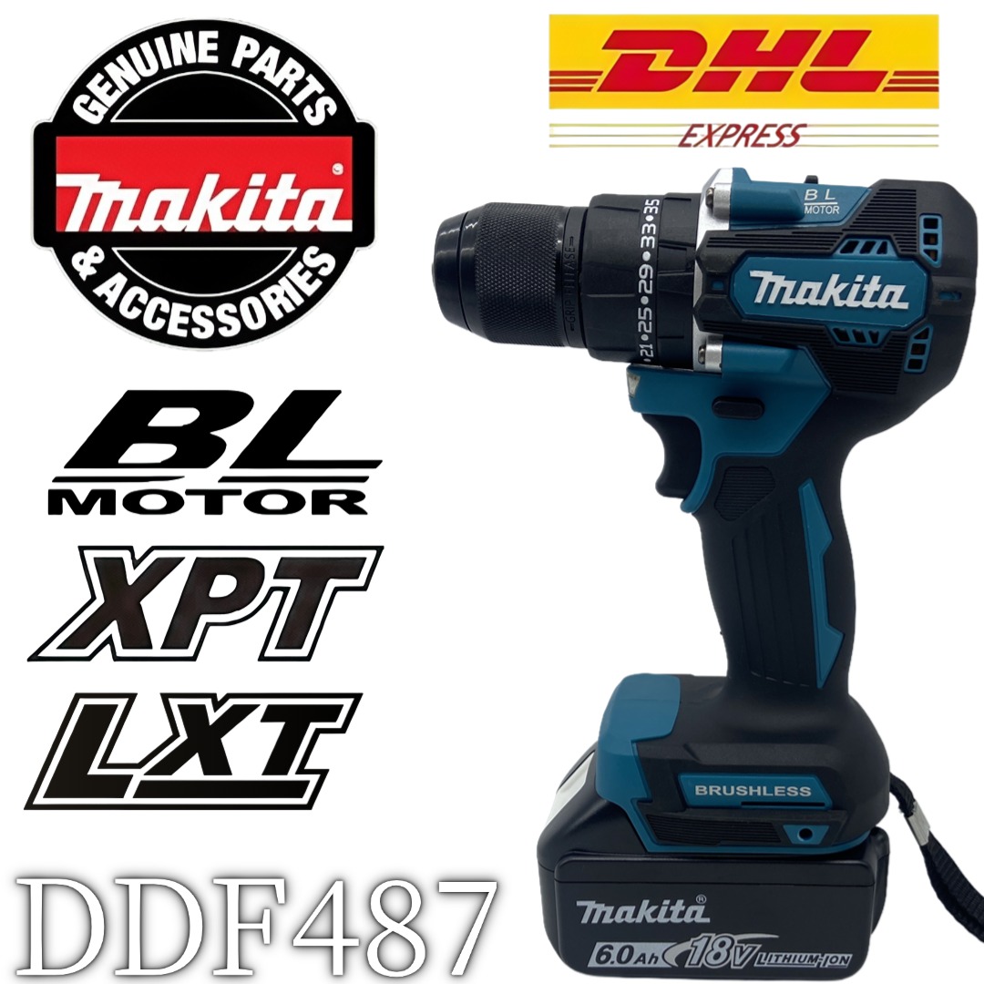 Makita Drill Ddf484 - Pro-Grade 🏆 Original Makita DDF487 Akku-Bohrschrauber,