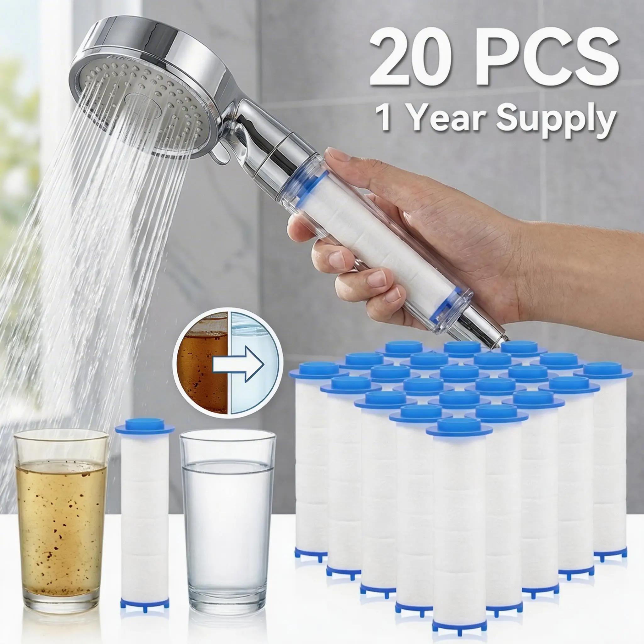 20 Stück Duschkopf-Filter aus  – Shower Valve Cartridge Bewertung und Preis